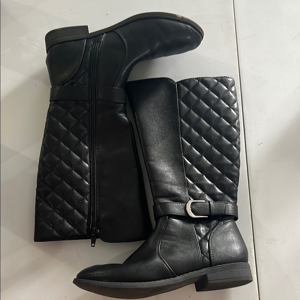 Sonoma Black Quilted Knee-High Boots